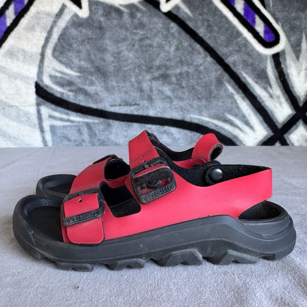 Size 30/C12 - Birkenstock Kids Mogami Sandals Active Red‎ Birko Flor Sandals